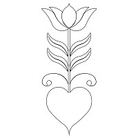 heart flower block 002
